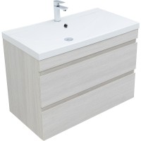 Тумба под раковину Aquanet Нота New 90 334205 подвесная Дуб холден МДФ / ЛДСП