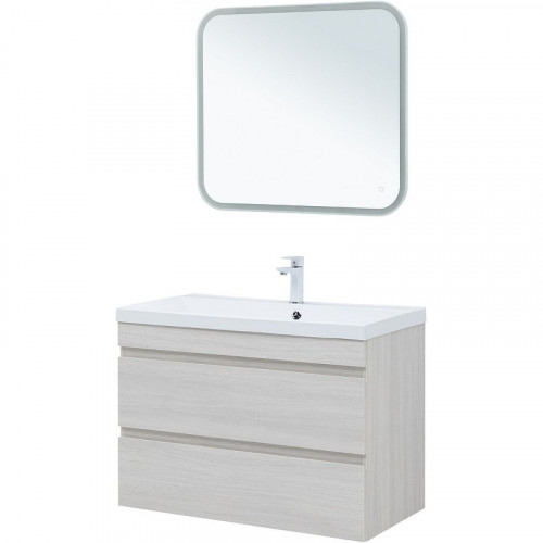 Тумба под раковину Aquanet Нота New 90 334205 подвесная Дуб холден МДФ / ЛДСП