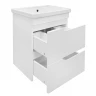 Тумба с раковиной Azario Kantri 50 CS00097246 подвесная цвет Белый глянец