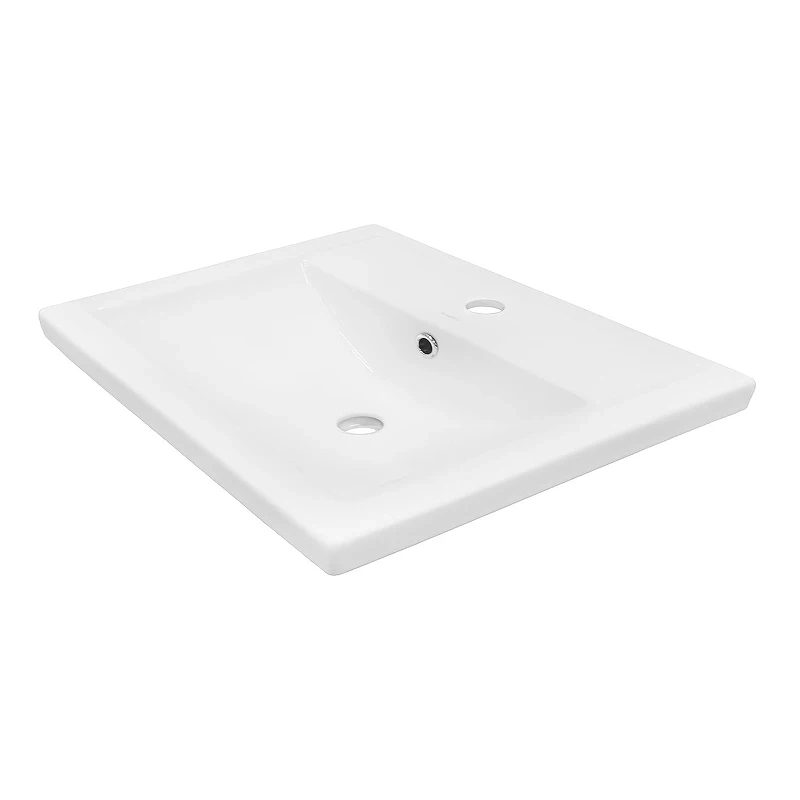 Тумба с раковиной Azario Kantri 50 CS00097246 подвесная цвет Белый глянец