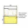 Тумба с раковиной Azario Kantri 50 CS00097246 подвесная цвет Белый глянец