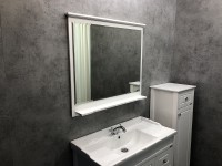 Зеркало Comforty Тбилиси 90 00003132632 Белый глянец МДФ / ЛДСП, стекло