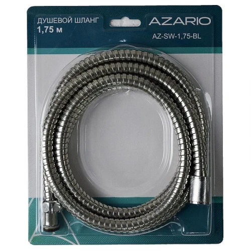 Душевой шланг Azario AZ-SW-1,75-BL цвет Хром