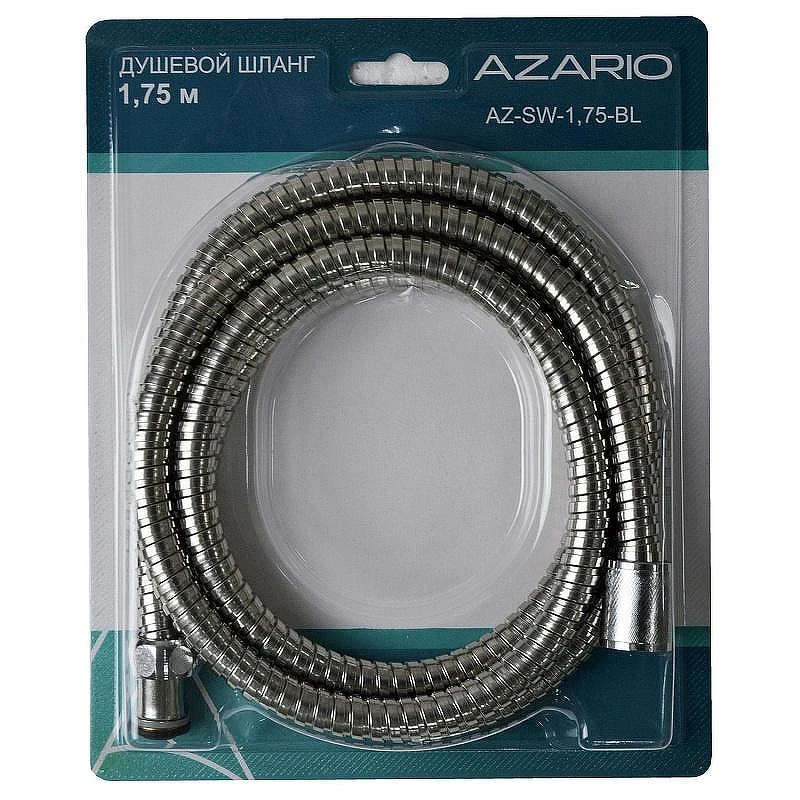 Душевой шланг Azario AZ-SW-1,75-BL цвет Хром