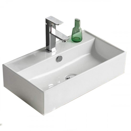 Раковина-чаша CeramaLux 55 7836 Белая фаянс накладная