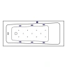 Акриловая ванна Excellent Ava 160x70 WAEX.AVA16.RELAX.BR с гидромассажем