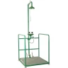 Верхний душ Nofer SCP730SS с промывкой для глаз и платформой цвет Зеленый Нержавеющая сталь
