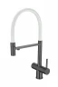 Смеситель для кухни Emar PVD ЕС - 7024 цвет WHT Dark