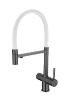 Смеситель для кухни Emar PVD ЕС - 7024 цвет WHT Dark