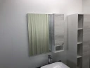 Зеркало со шкафом Comforty Прага 75 00004144199 Дуб белый МДФ / ЛДСП, стекло