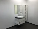 Зеркало со шкафом Comforty Прага 75 00004144199 Дуб белый МДФ / ЛДСП, стекло