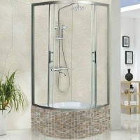 Душевой уголок WeltWasser WW500 С 90х90 10000012446 профиль Хром стекло прозрачное