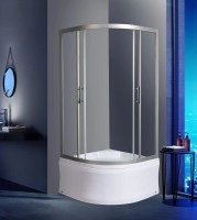 Душевой уголок WeltWasser WW500 С 90х90 10000012446 профиль Хром стекло прозрачное
