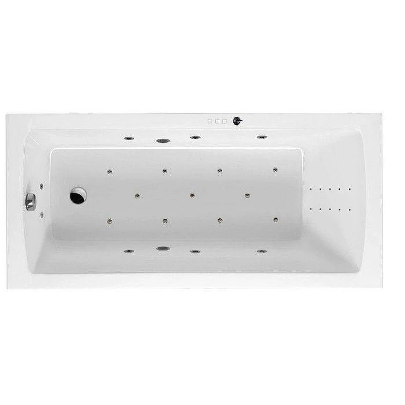 Акриловая ванна Excellent Aquaria 170x75 WAEX.AQU17.ULTRANANO.CR цвет Белый с гидромассажем форсунки Хром
