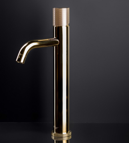 Смеситель для раковины Boheme Stick 122-GG.2 Золото латунь