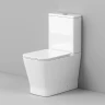 Унитаз компакт Grossman GR-4490SQ цвет Белый глянцевый с бачком и сиденьем Микролифт