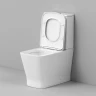 Унитаз компакт Grossman GR-4490SQ цвет Белый глянцевый с бачком и сиденьем Микролифт