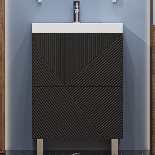 Тумба под раковину Velvex Edge 60 tn.EDG.9696.60.2Y Графит