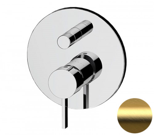 Смеситель для душа Remer Metrica MC09HBG цвет Золото брашированное