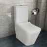 Унитаз компакт Azario Quadro Торнадо AZ-2175 UQ1 цвет Белый с бачком и сиденьем Микролифт