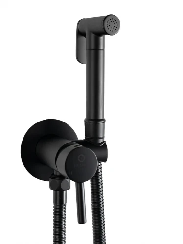 Гигиенический душ со смесителем FILARETE Roun FL100BL цвет Черный матовый