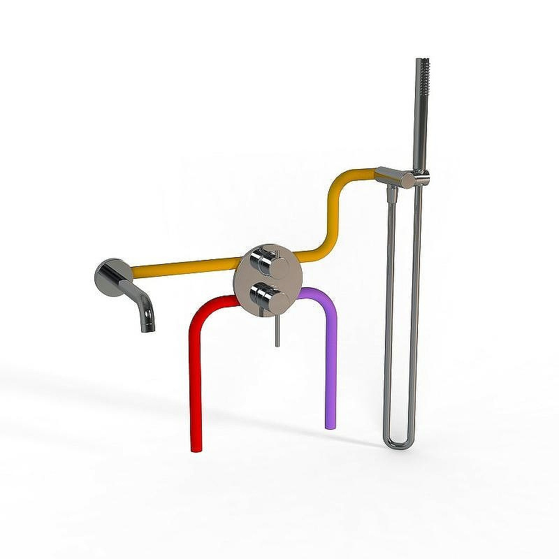 Смеситель для ванны Paini Cox 78CRSET26911BATH Хром