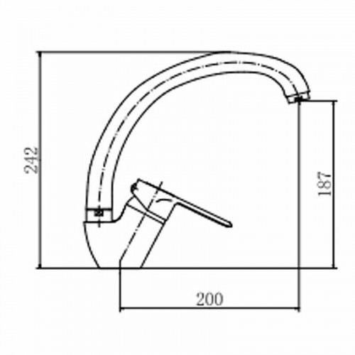 Смеситель для кухни Fashun A4104 цвет Хром