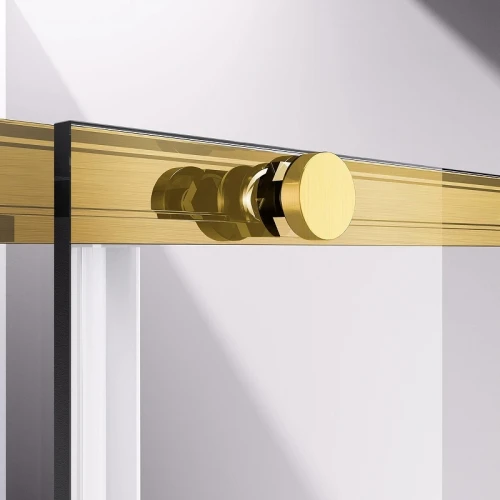 Душевой уголок Vincea Slim-N 140x90 VSR-4SN9014CLG профиль Брашированное золото стекло прозрачное