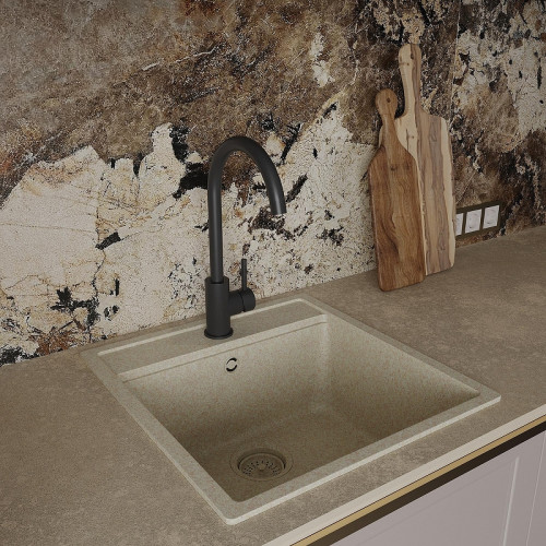 Смеситель для кухни Oliveeka KS OL-963002-MB цвет Черный матовый