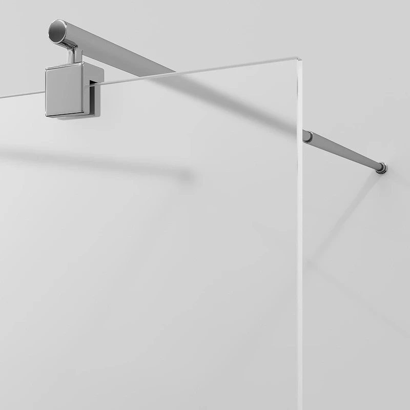 Душевая перегородка WasserKRAFT Vechte 110 60W46-MG профиль Хром стекло матовое