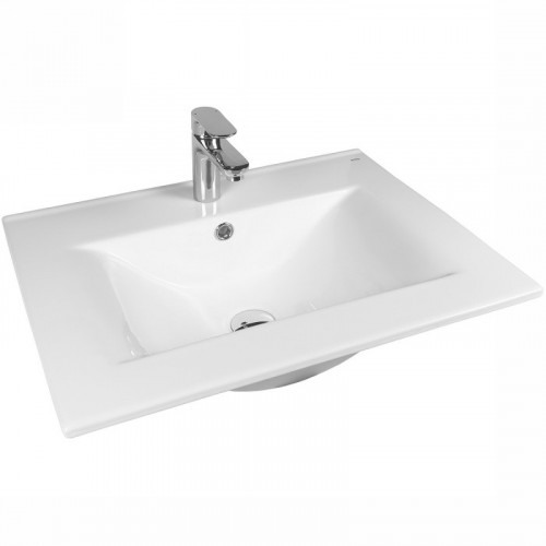 Раковина Bond 60 S05-600 Белая глянцевая фарфор полувстраиваемая