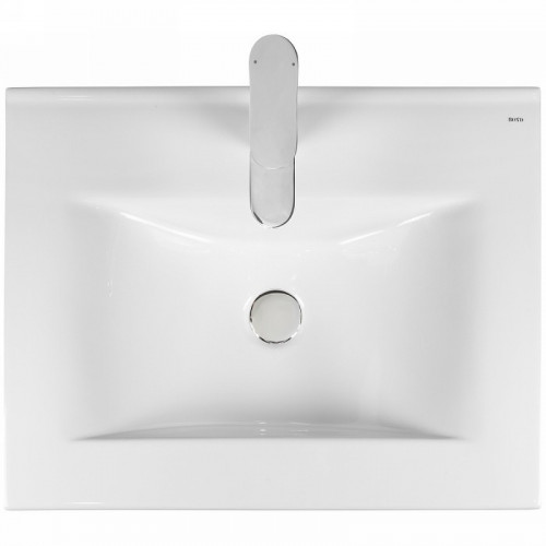 Раковина Bond 60 S05-600 Белая глянцевая фарфор полувстраиваемая