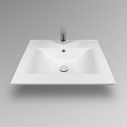 Раковина Bond 60 S05-600 Белая глянцевая фарфор полувстраиваемая