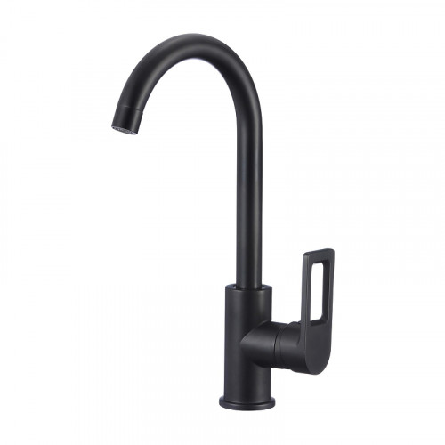 Смеситель для кухни D-Lin D155308-A цвет Черный матовый