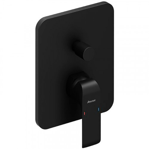 Смеситель для душа Ravak Flat FL 065.20 X070179 Черный матовый латунь встраиваемый
