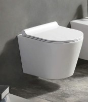 Унитаз Azario Nova AZ2217 подвесной Белый с сиденьем Микролифт фаянс подвесной