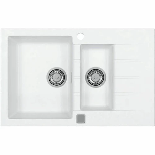 Кухонная мойка Alveus Granital Cadit 70 Arctic G11 790x500 1131357 Белая искусственный камень (литьевой мрамор) встраиваемый