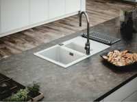 Кухонная мойка Alveus Granital Cadit 70 Arctic G11 790x500 1131357 Белая искусственный камень (литьевой мрамор) встраиваемый