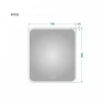 Зеркало Alavann Anna 70 ALV0018019 с подсветкой цвет Белый с сенсорным выключателем и подогревом