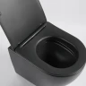 Унитаз Ceruttispa Ticino Aria MB CT8918 подвесной Черный матовый с сиденьем Микролифт фарфор подвесной