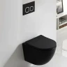 Унитаз Ceruttispa Ticino Aria MB CT8918 подвесной Черный матовый с сиденьем Микролифт фарфор подвесной