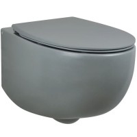 Унитаз AeT Dot 2.0 S555T0R0V6116 подвесной Серый матовый без сиденья фарфор подвесной