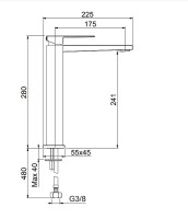 Смеситель для раковины Fiore Kube 100BB8518
