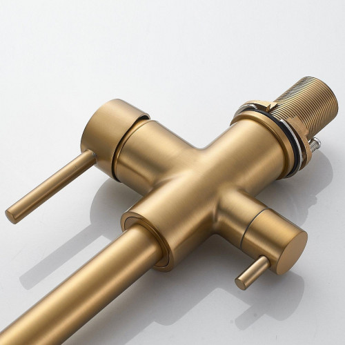 Смеситель для кухни Shevanik S228G цвет Золотой сатин