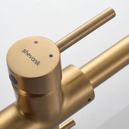 Смеситель для кухни Shevanik S228G цвет Золотой сатин