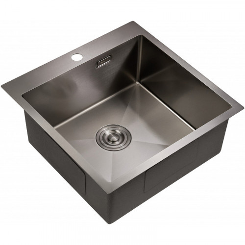Кухонная мойка Milacio Denia 51 MC.77489 Вороненая сталь нержавеющая сталь встраиваемый