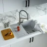 Кухонная мойка Gerhans 65 B22-19/311-11-24 цвет Светло-серый