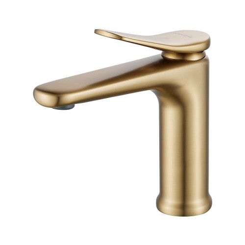 Смеситель для раковины Shevanik S4701G цвет Золотой сатин