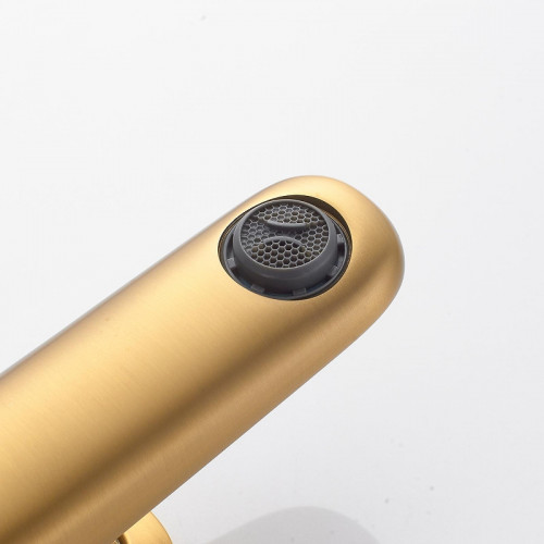 Смеситель для раковины Shevanik S4701G цвет Золотой сатин