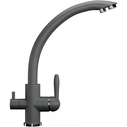 Смеситель для кухни Ulgran Classic U-017-309 Темно-серый латунь